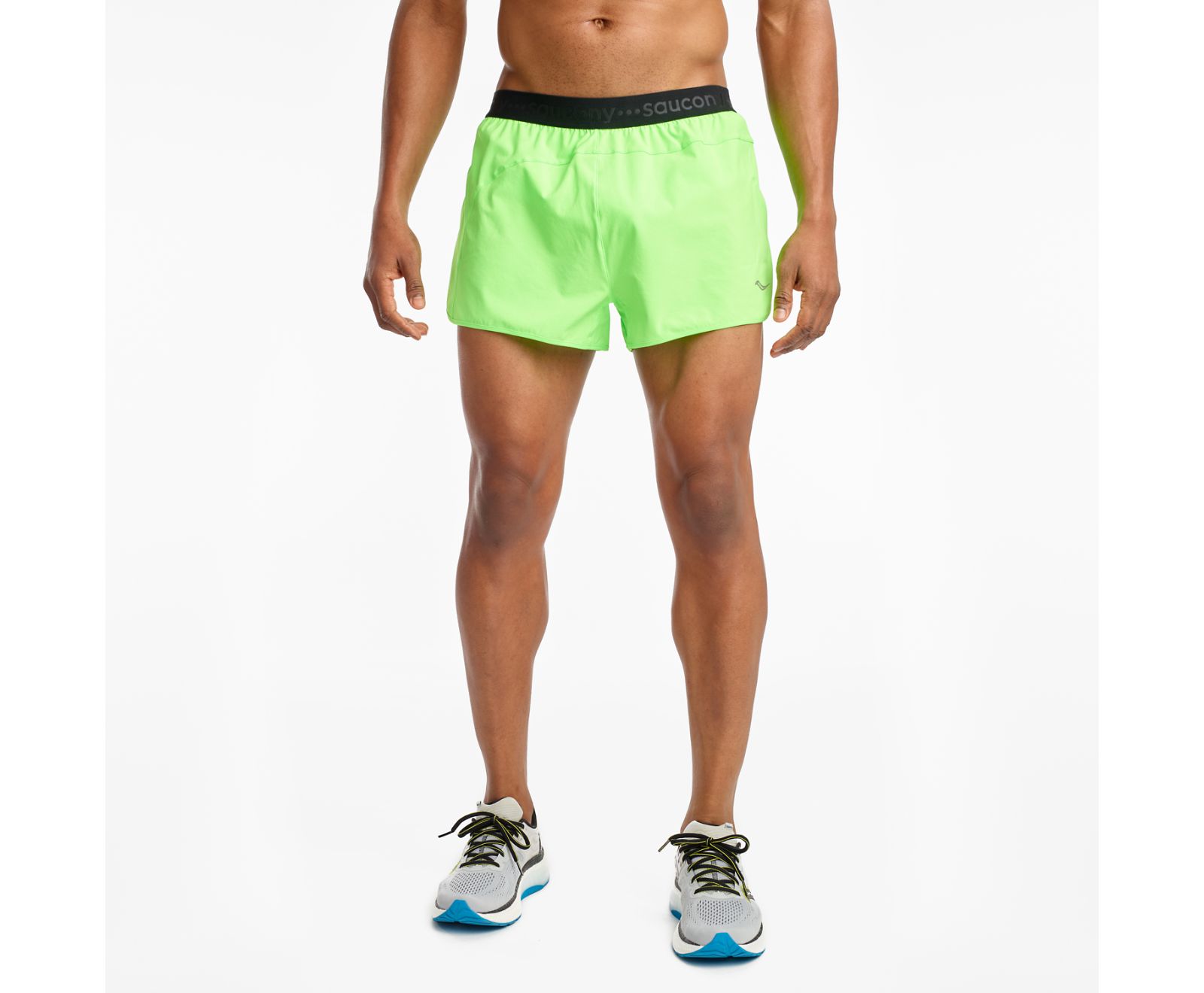 Saucony Outpace 2.5" Split Men's Shorts Light Green | AU 645XYUF